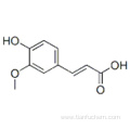 2-Propenoic acid,3-(4-hydroxy-3-methoxyphenyl)-,( 57187851,2E)- CAS 537-98-4